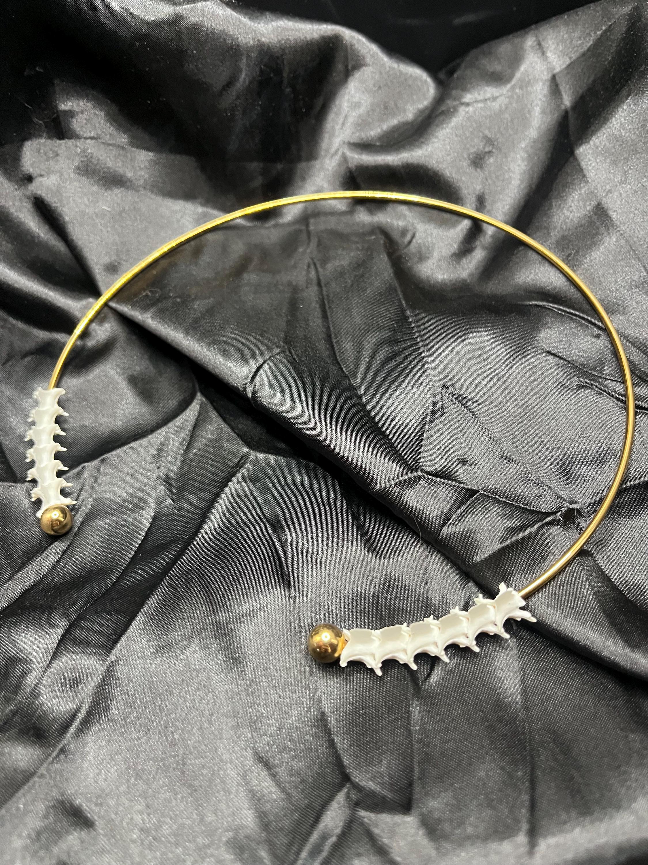 King Snake Vertebrae Collar Bangle Necklace | 150mm