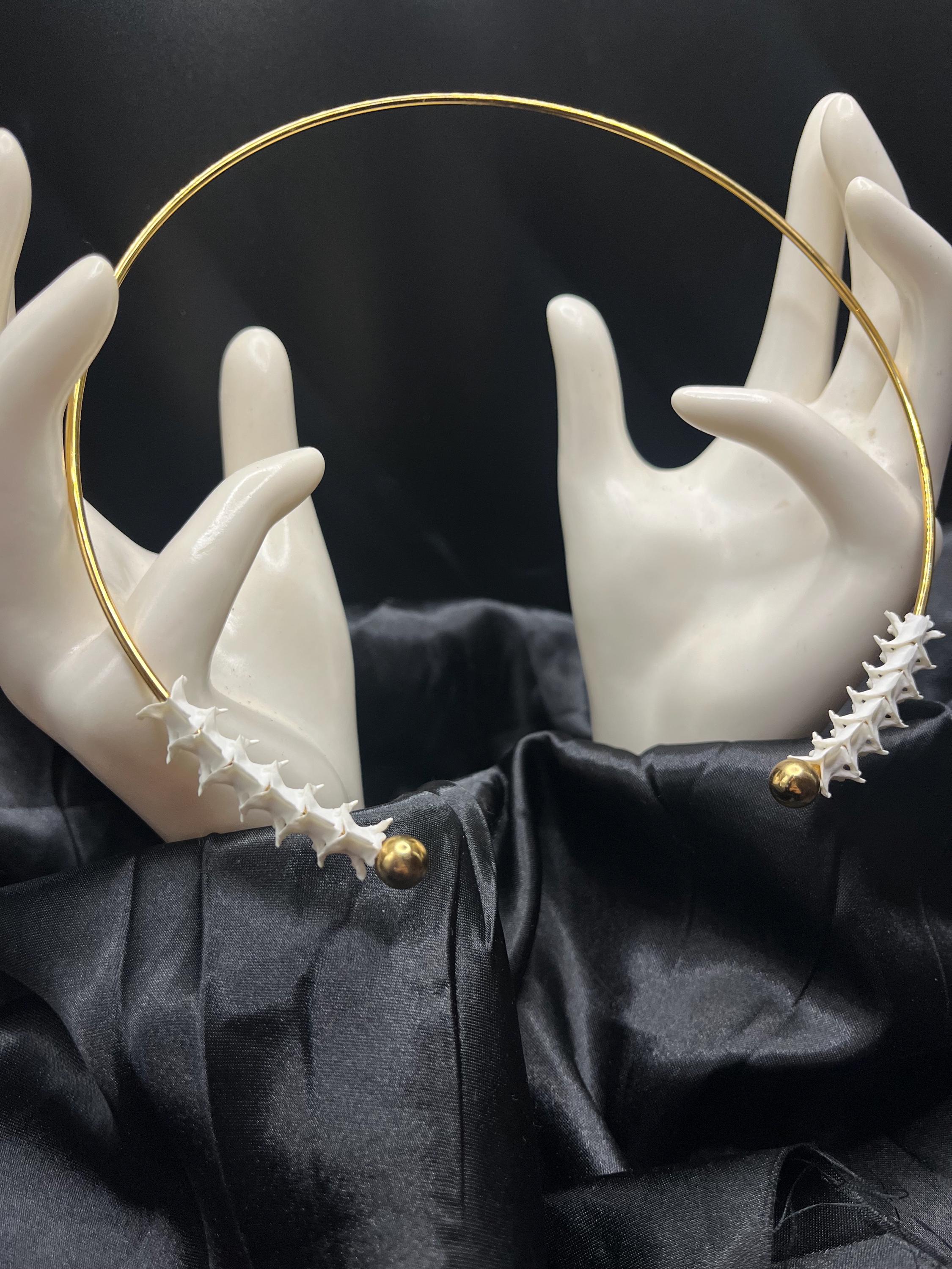 King Snake Vertebrae Collar Bangle Necklace | 150mm