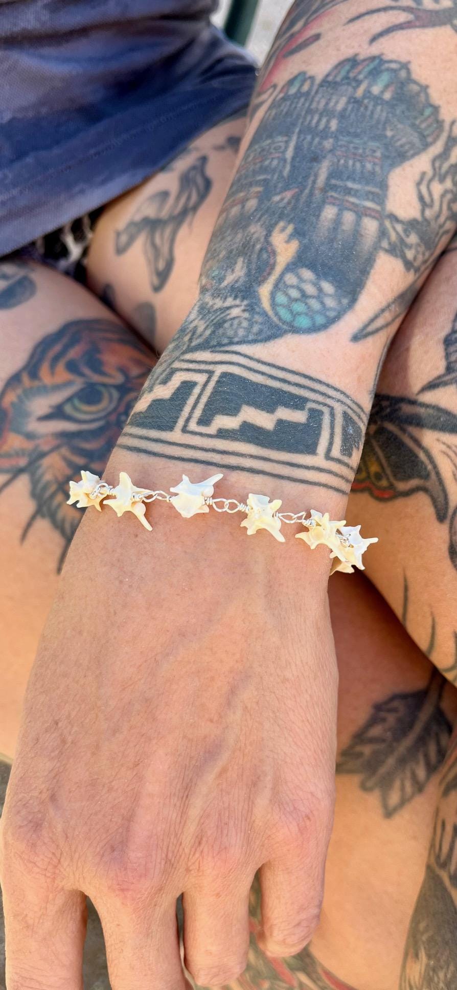 Diamondback Rattlesnake Vertebrae Bracelet