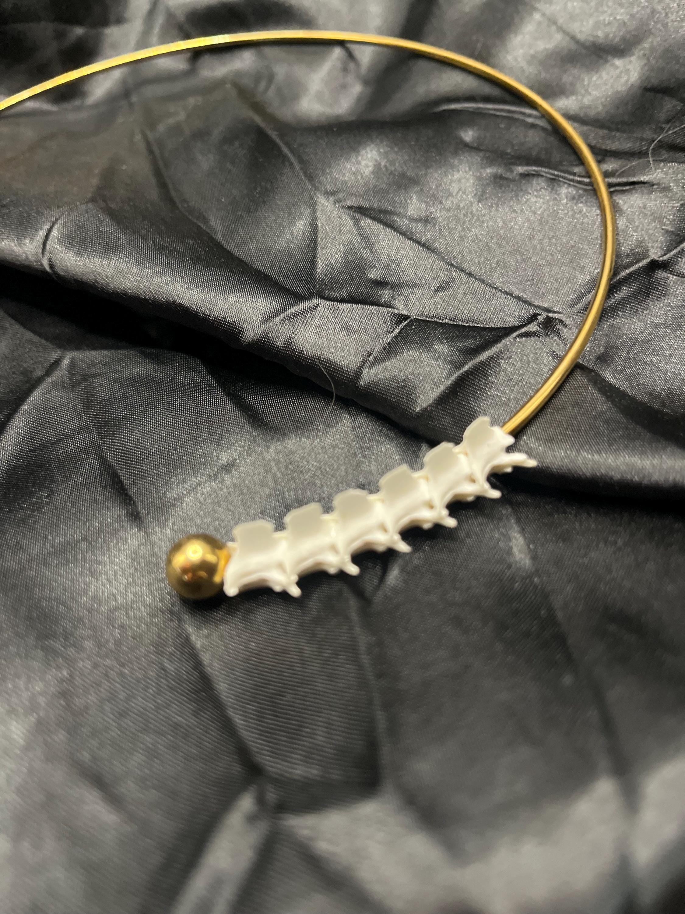 King Snake Vertebrae Collar Bangle Necklace | 150mm